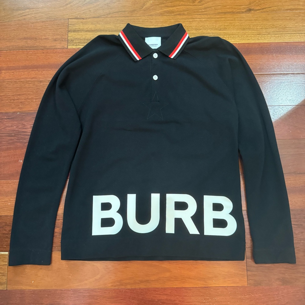 LIKE NEW Burberry Long Sleeve Polo